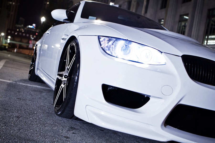 BMW e92 белая м фары