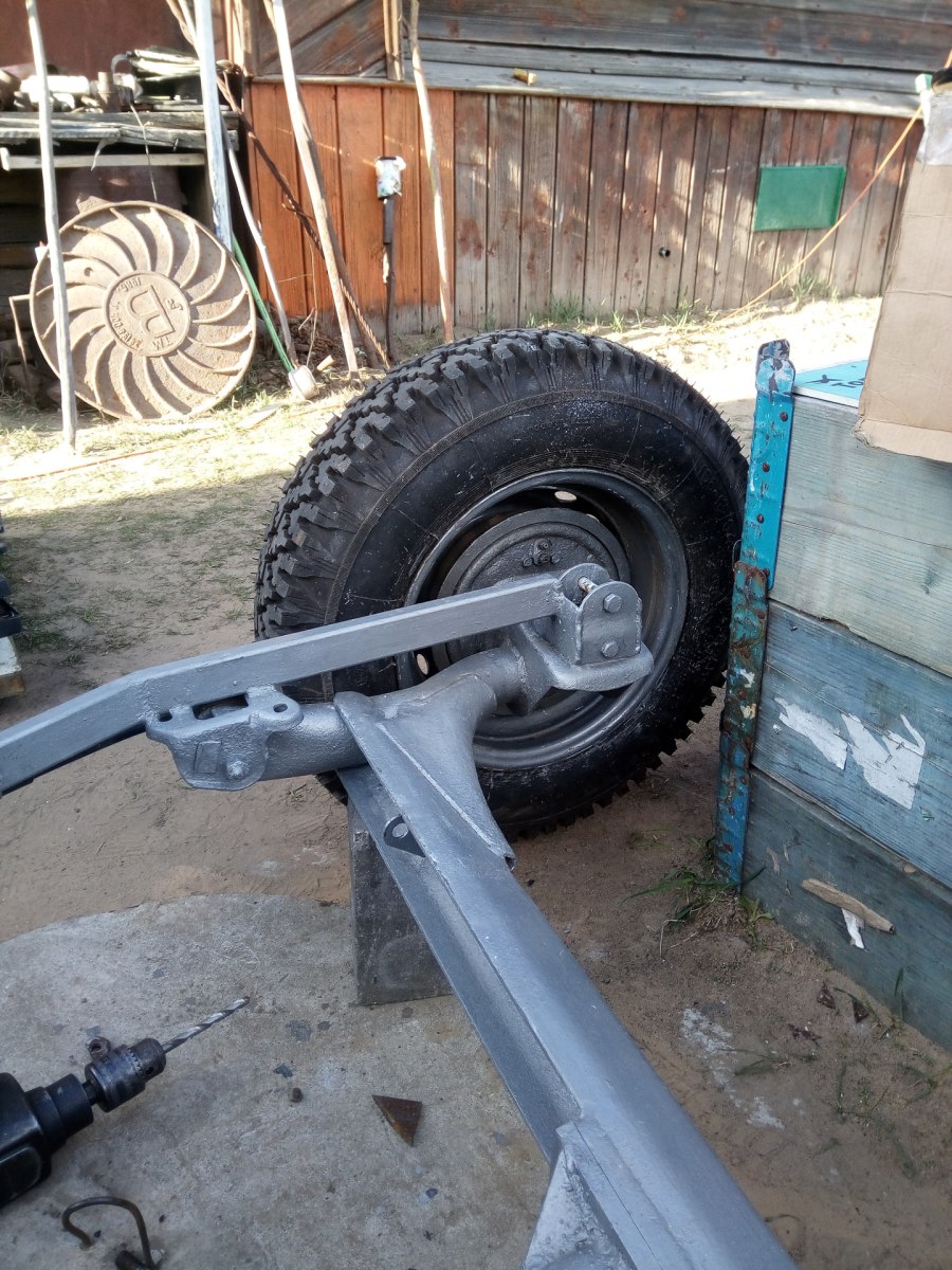 Балка ВАЗ 2109 на прицеп для мотоблока