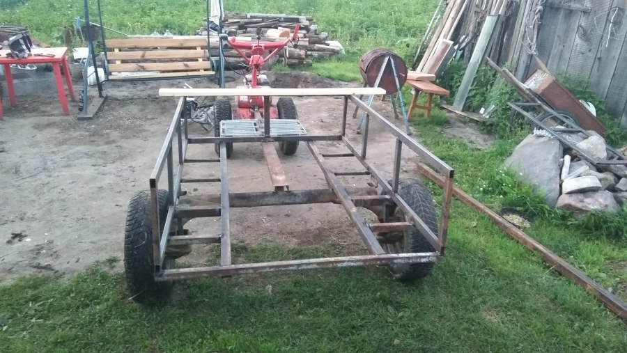 Прицеп для мотоблока из балки ВАЗ 2109