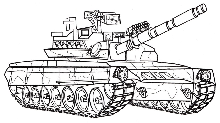 Раскраска танк кв 44