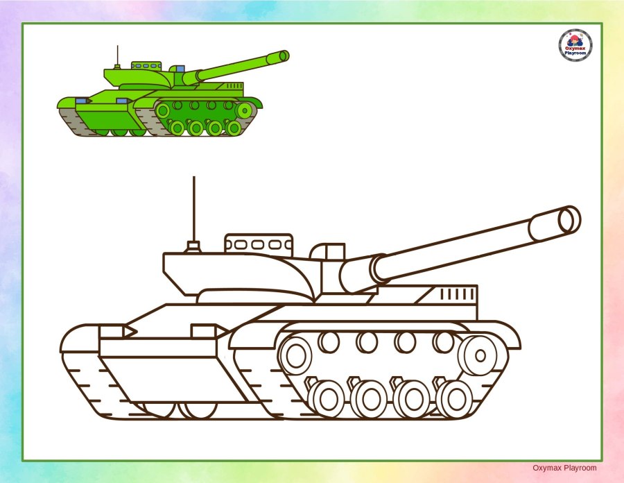Раскраска танк Су 100