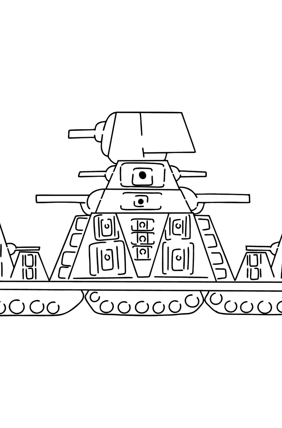 Раскраска танк кв 44