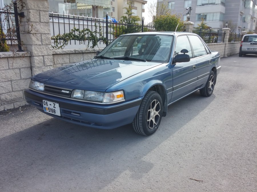 Мазда 626 1991 голубой сапфир