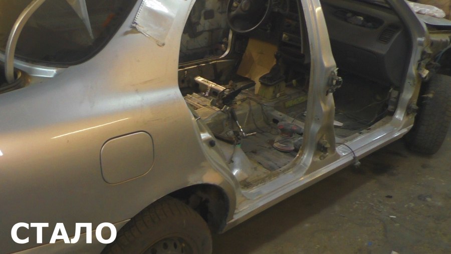 Daewoo lanos кузовной ремонт порогов