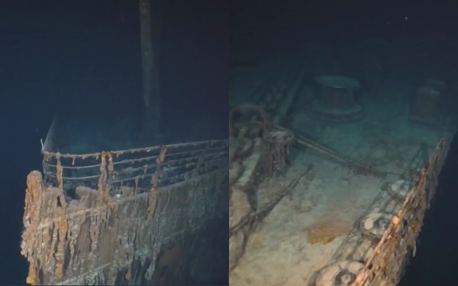Скелет под водой