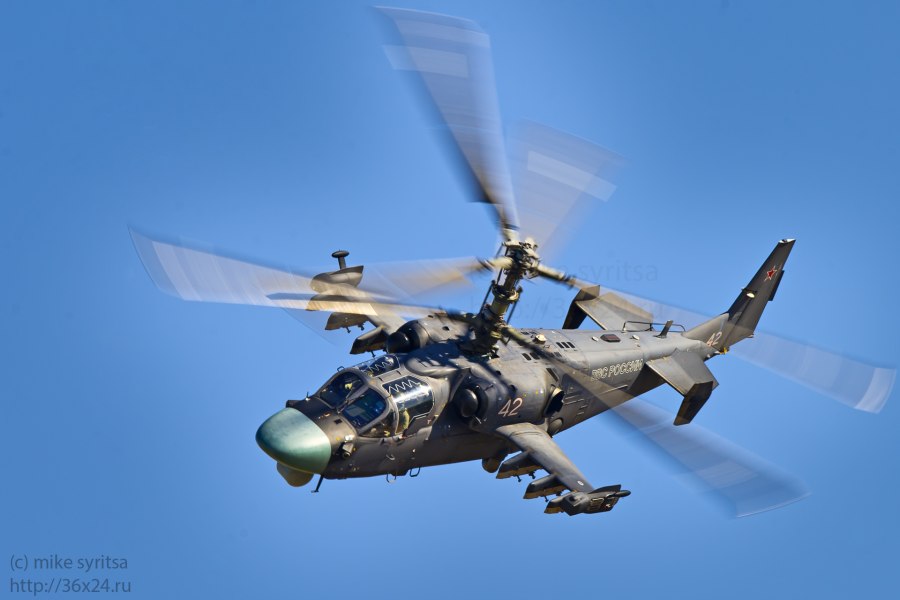 Боевой ударный вертолет ка-52 Аллигатор