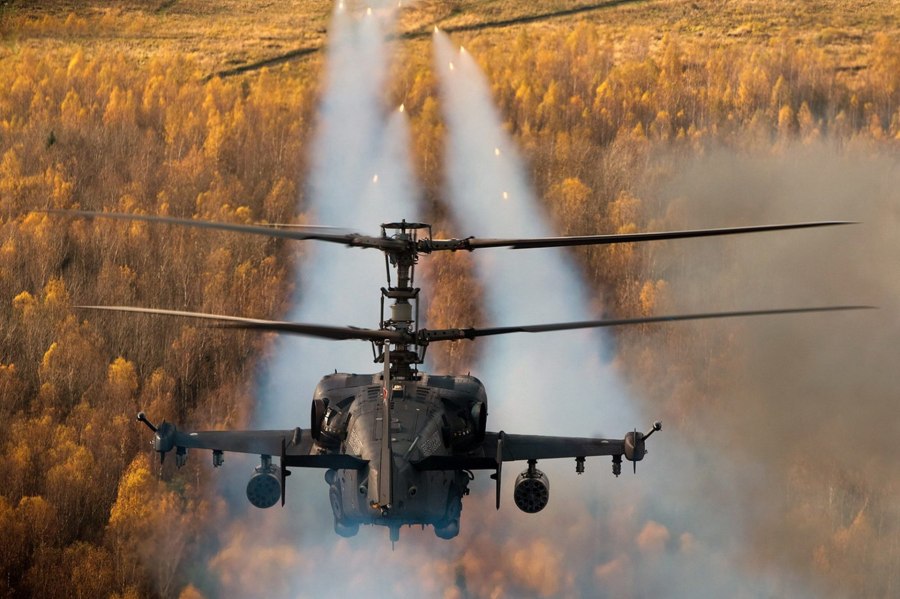Боевой вертолет ка-52 Аллигатор