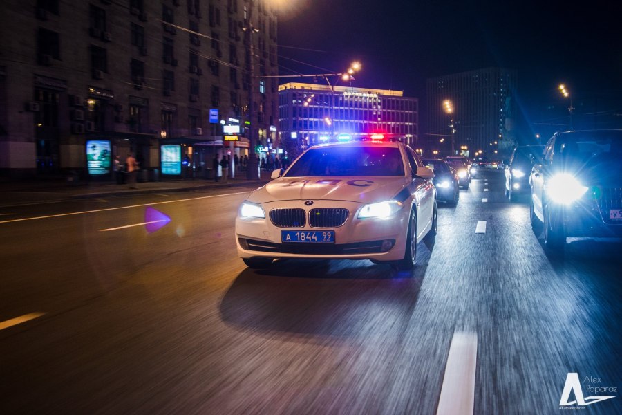 ДПС Москва ночью