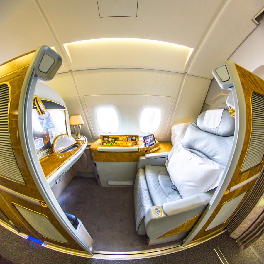 Airbus a380 Emirates салон