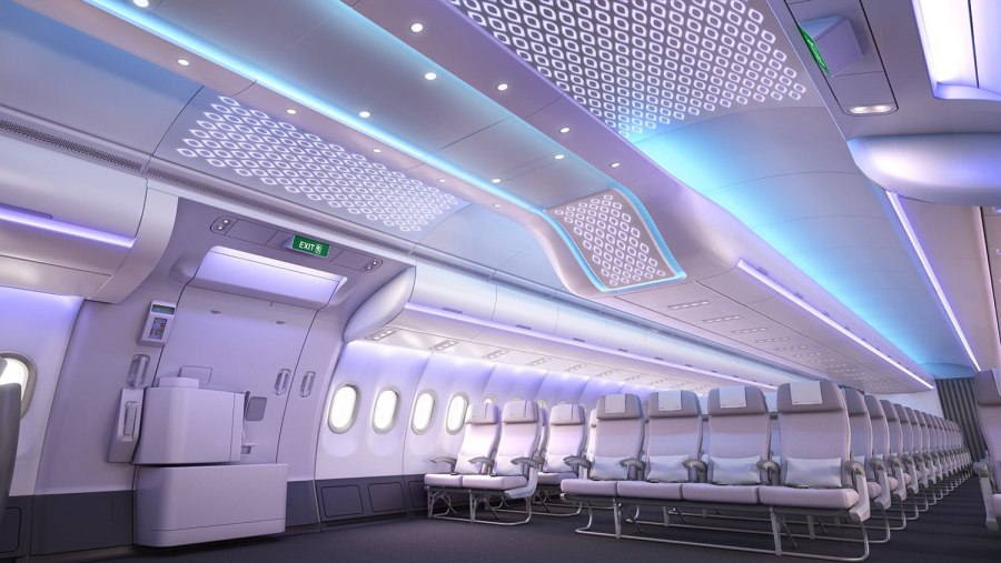 Боинг 747-400 салон
