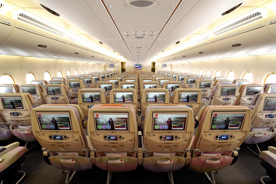 Боинг 747-400 салон