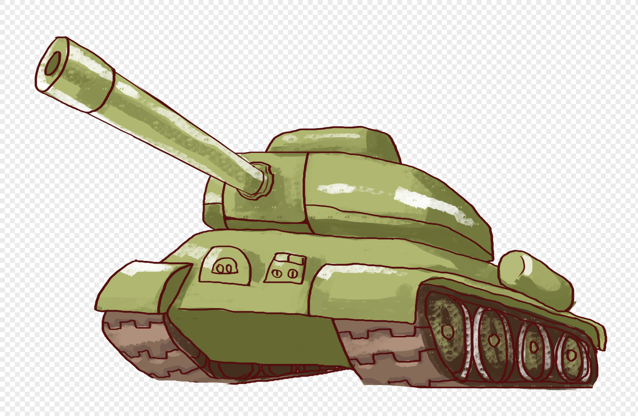 как нарисовать военный танк из гта 5 фото 15