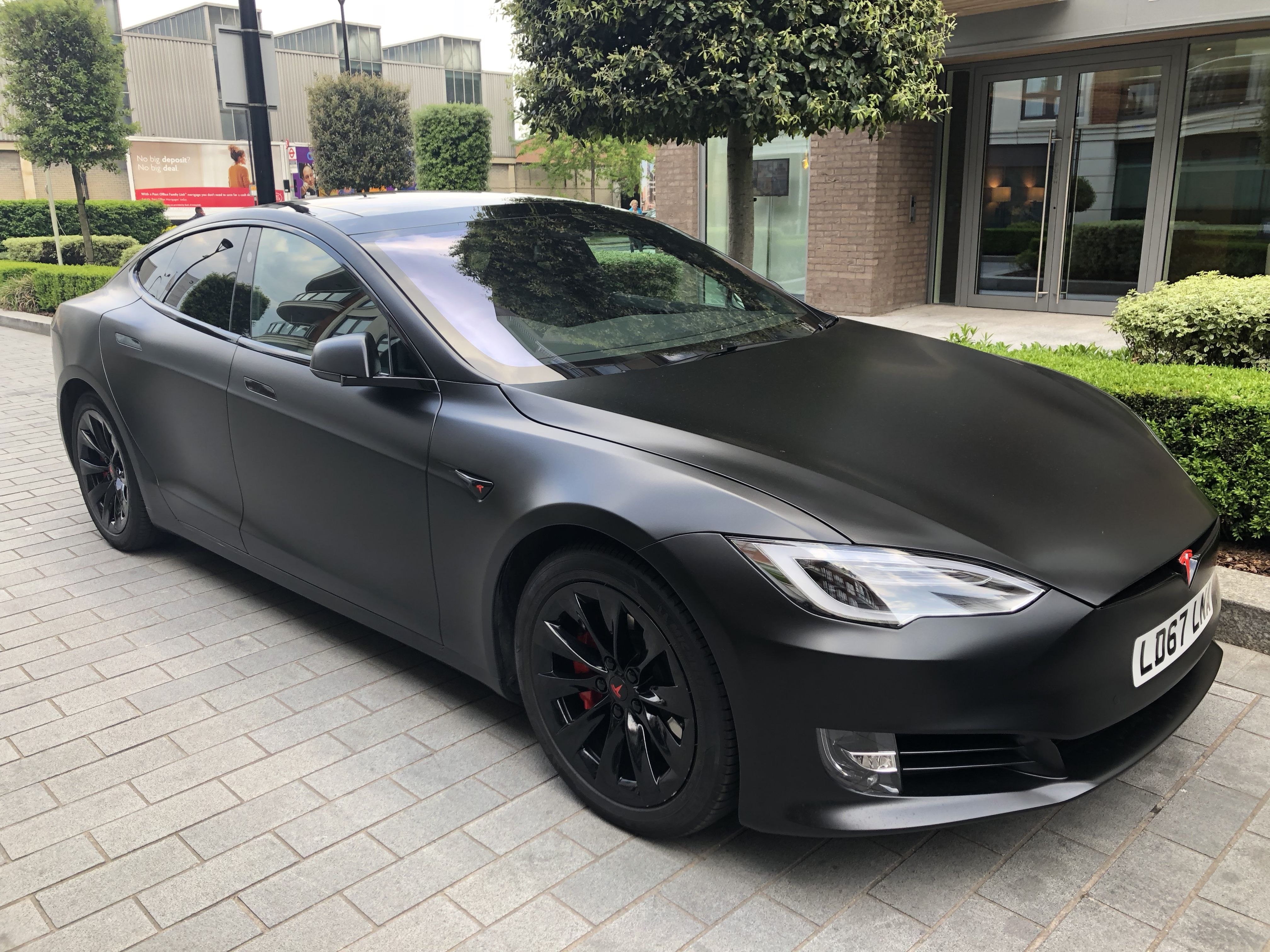 Tesla model s Black матовая