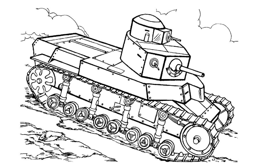 Раскраска танк БТ 7