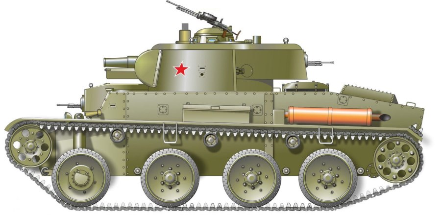 Т-54 танк сбоку
