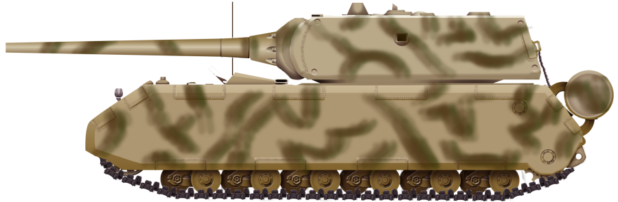 Танк Маус сбоку