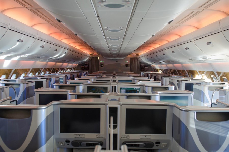 Airbus a380 салон