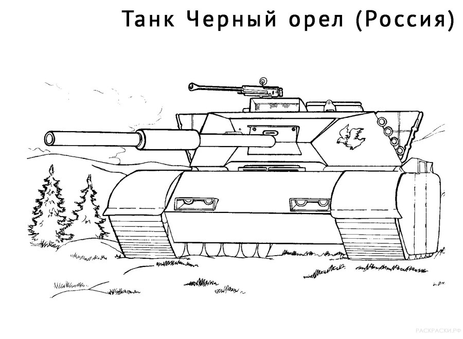Раскраски мультяшных танков