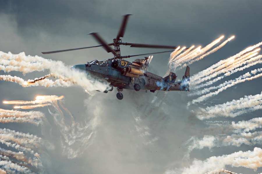 Ка-52 вертолёт тепловые ловушки