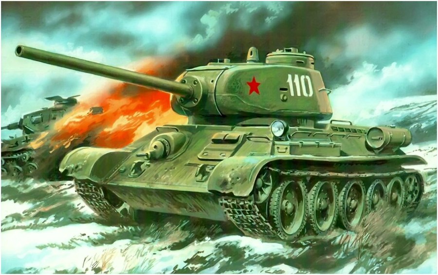 Танк т34 вторая мировая война