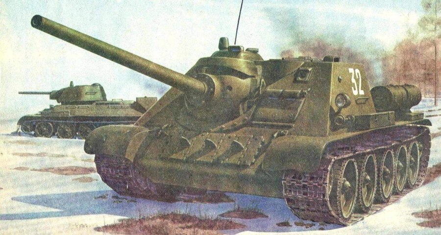 Советская самоходка Су-85