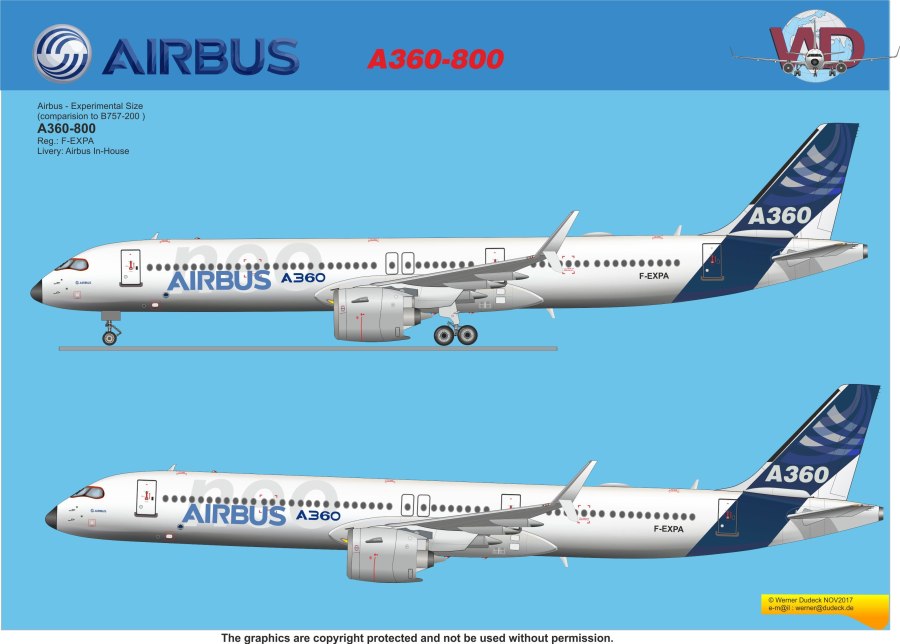Airbus a360 самолет