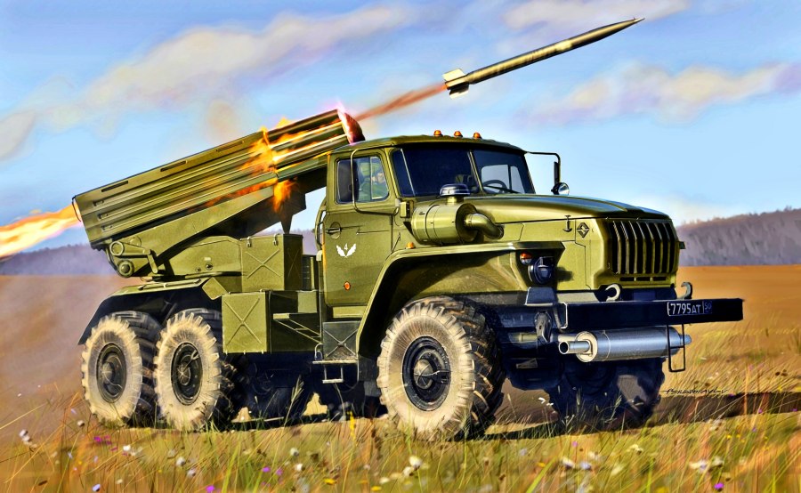 Урал 4320 град БМ-21