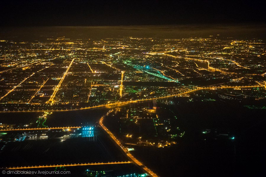 Москва вид с самолета