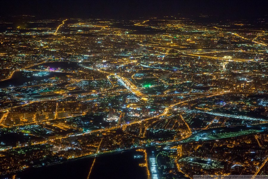 Москва вид с самолета
