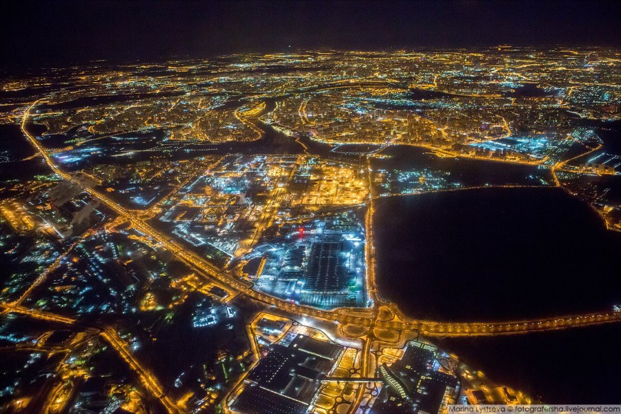 Москва с самолета