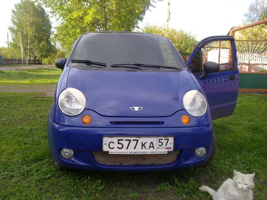 Daewoo Matiz розовый с наклейками