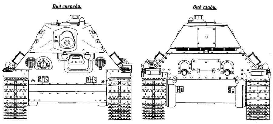 Танк т-34 чертежи с размерами