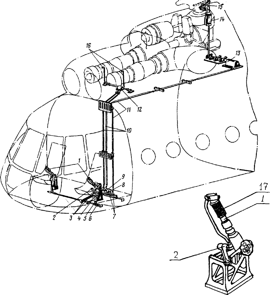 Управление вертолетом. Рычаг шаг-ГАЗ вертолета ми-2. Блок валов ми-8. Ручка шаг ГАЗ вертолета ми-8. Конструкция вертолета ми-8.