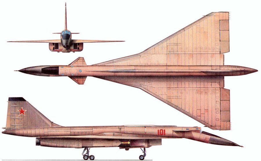 Самолет сотка Су-100 Павла сухого