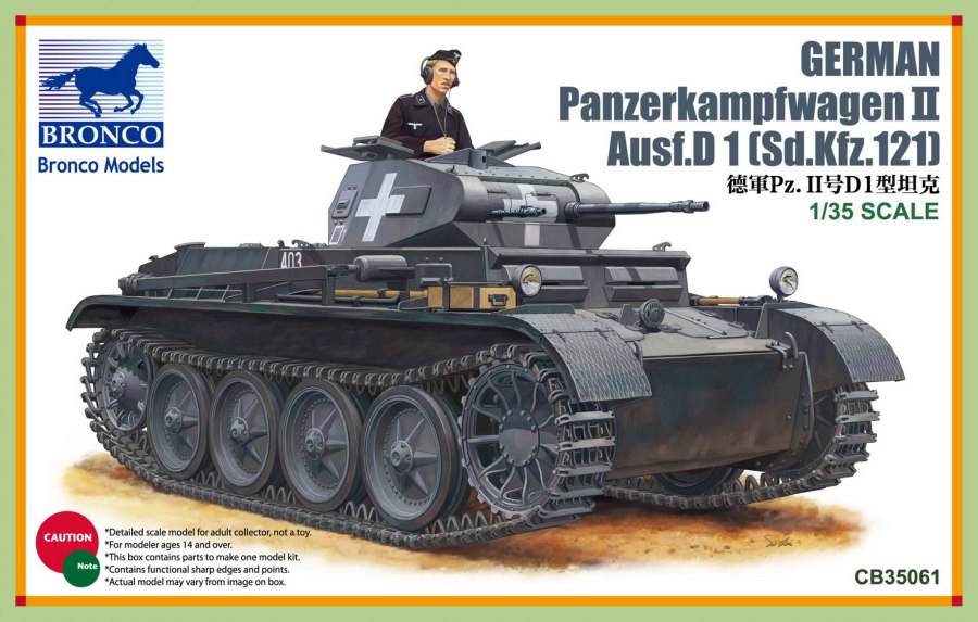 Cb35061 танк Panzerkampfwagen II Ausf.d1