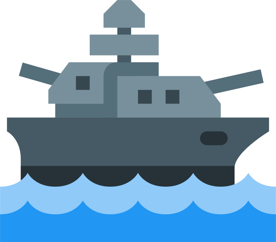 Военный корабль иконка
