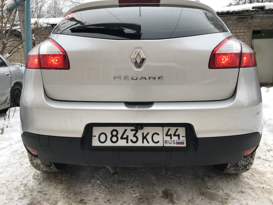 Камера заднего вида на Рено Меган 2
