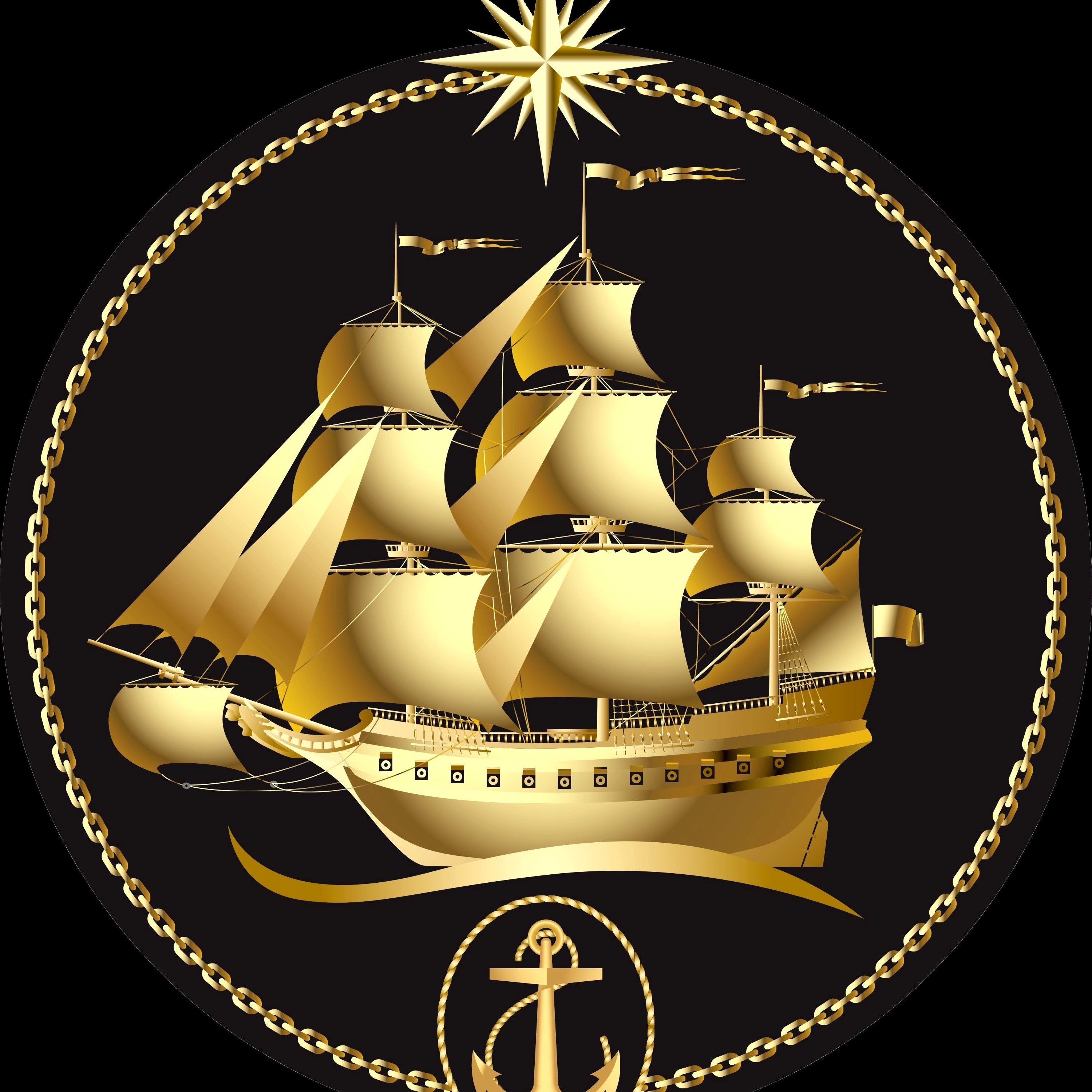 Пиратский корабль с золотом