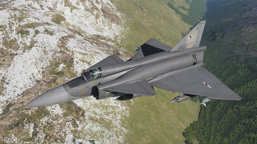 Шведские истребители ja 37 Viggen