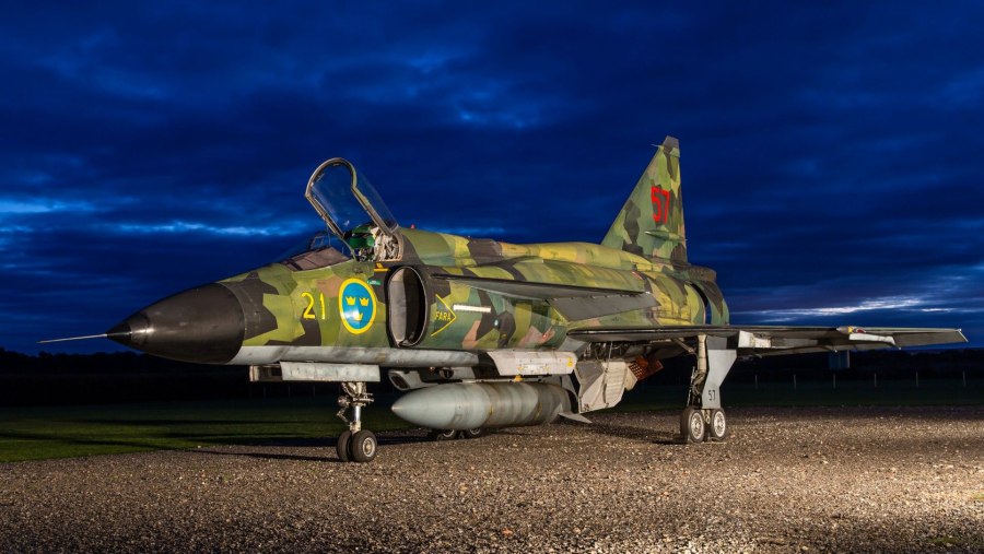 Сааб-37 Вигген истребитель