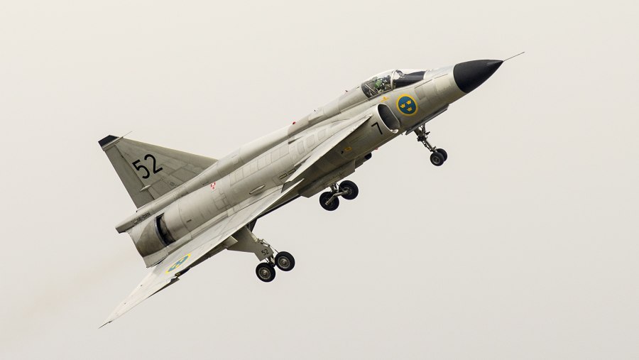 F-16 and Saab 37 Viggen