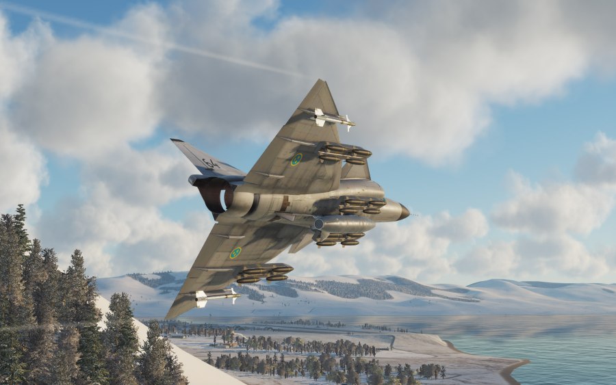 Saab военный самолет разведки