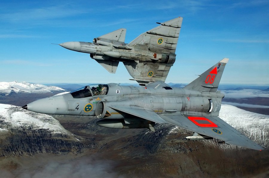 Штурмовик Saab aj37 «Вигген»