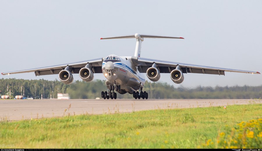 Ил-76мд-90а взлет