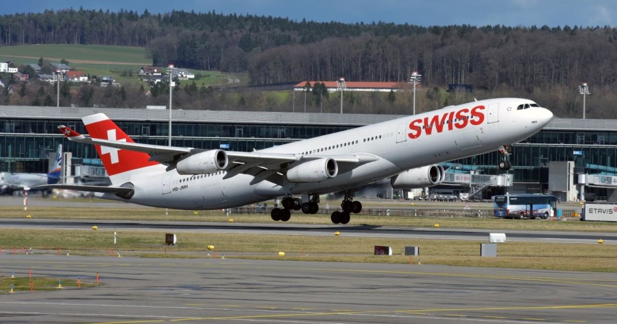 Самолёты Swiss Air 4k