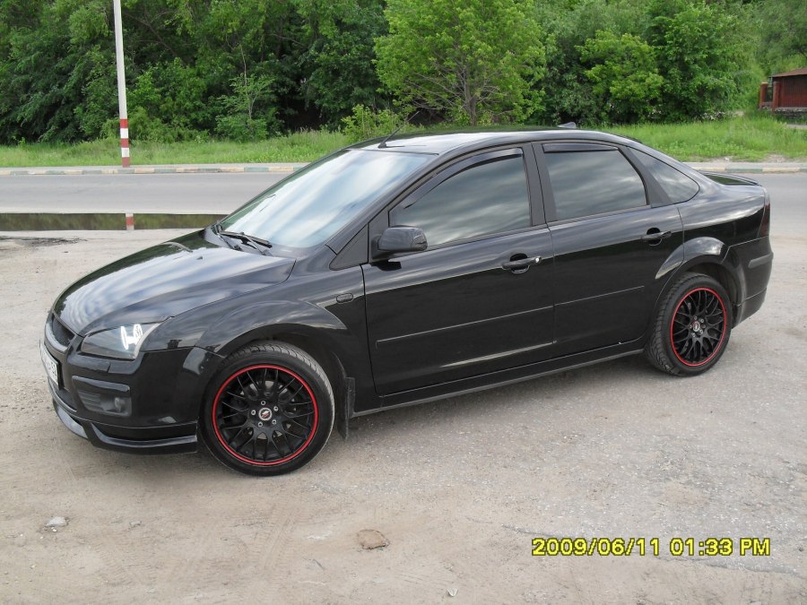 Ford Focus 2 sedan Tuning черный