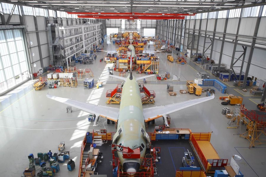 Сборочный цех Airbus a330