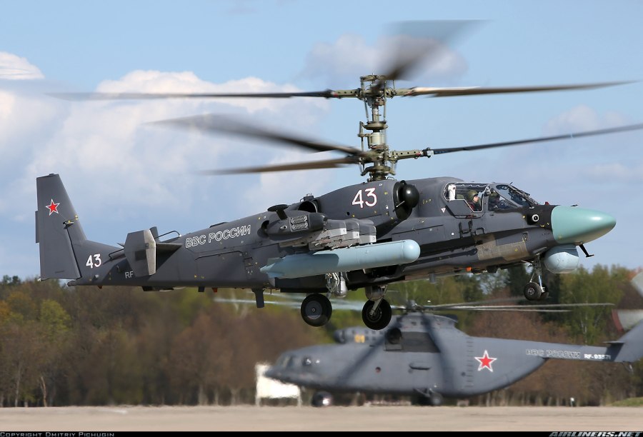 Сборная модель вертолет ка-50 черная акула