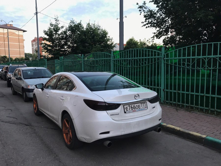 Черная крыша Mazda 6 GJ