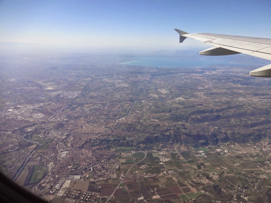 Вид из самолета на Москву